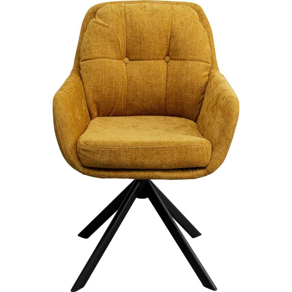 KARE Design Drehstuhl Molly gelb
