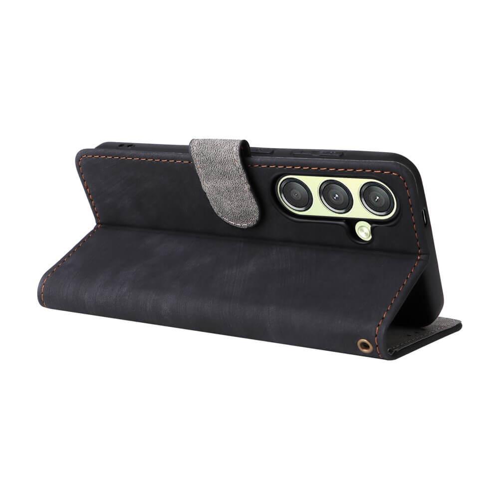 Cover-Discount Galaxy S25 - Ledertasche mit RFID Blocker