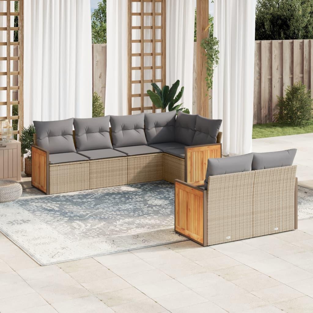 VidaXL Garten sofagarnitur poly-rattan