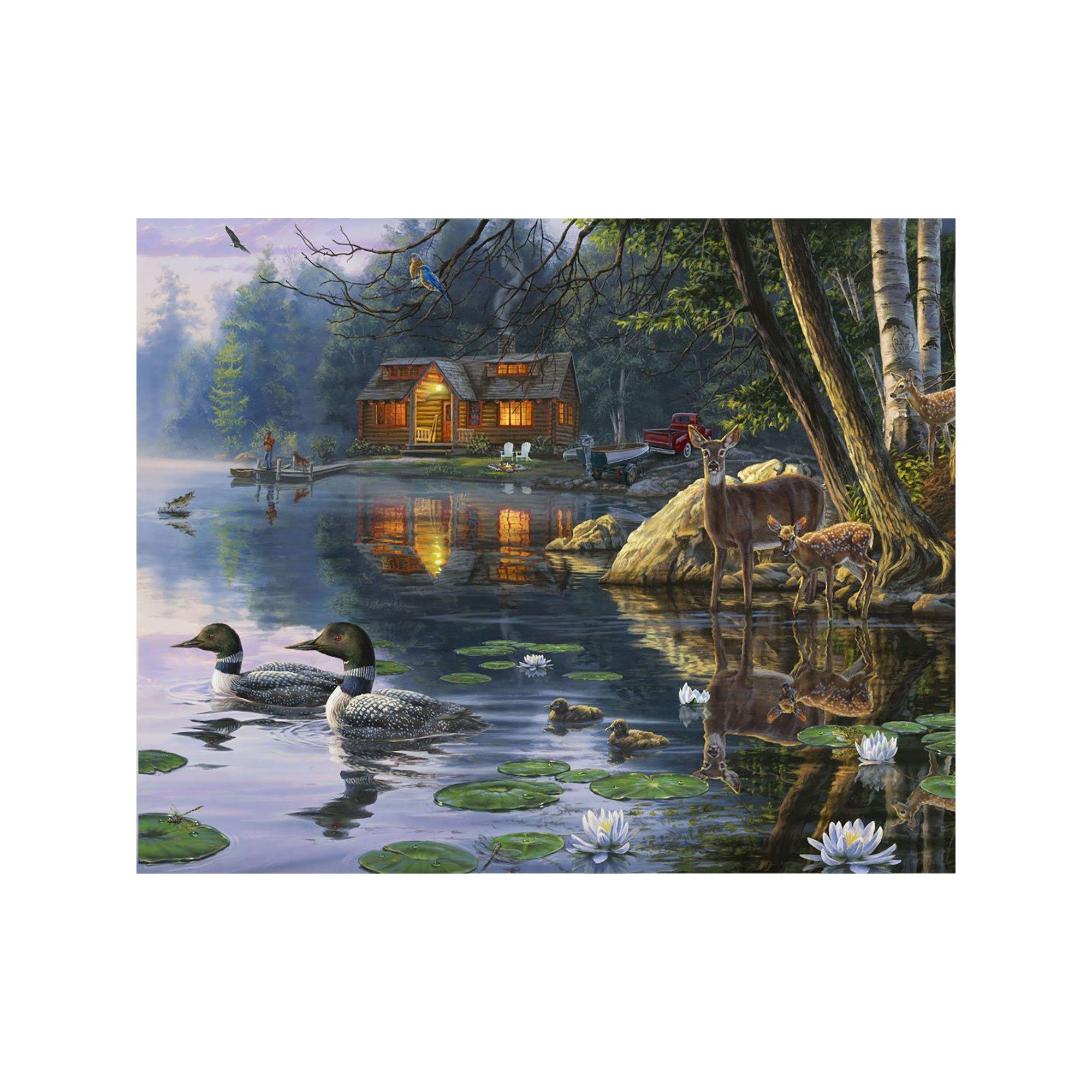 Figured'Art Malen nach Zahlen Chalet am See