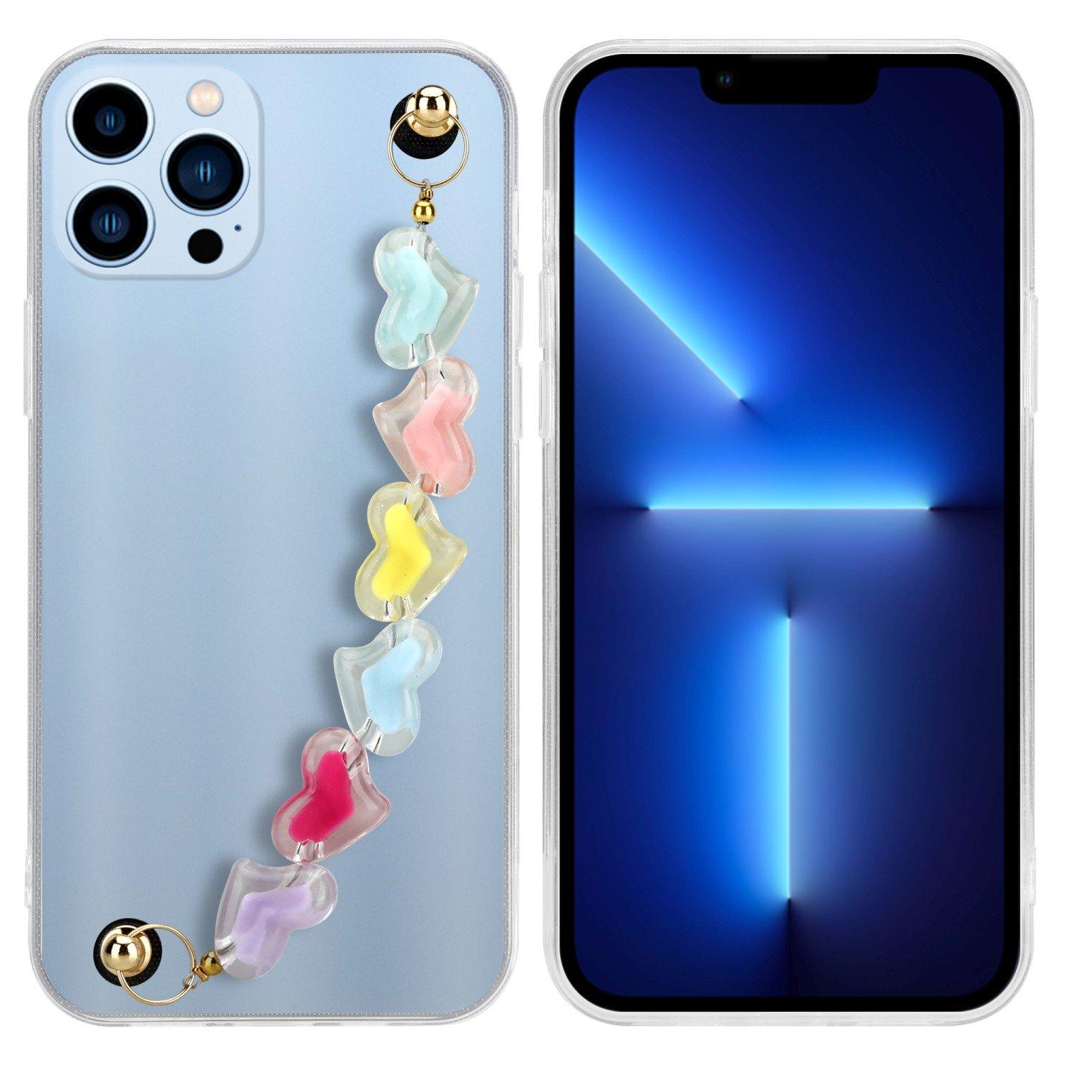 Cadorabo Hülle für Apple iPhone 13 PRO MAX mit Handgelenk Kette