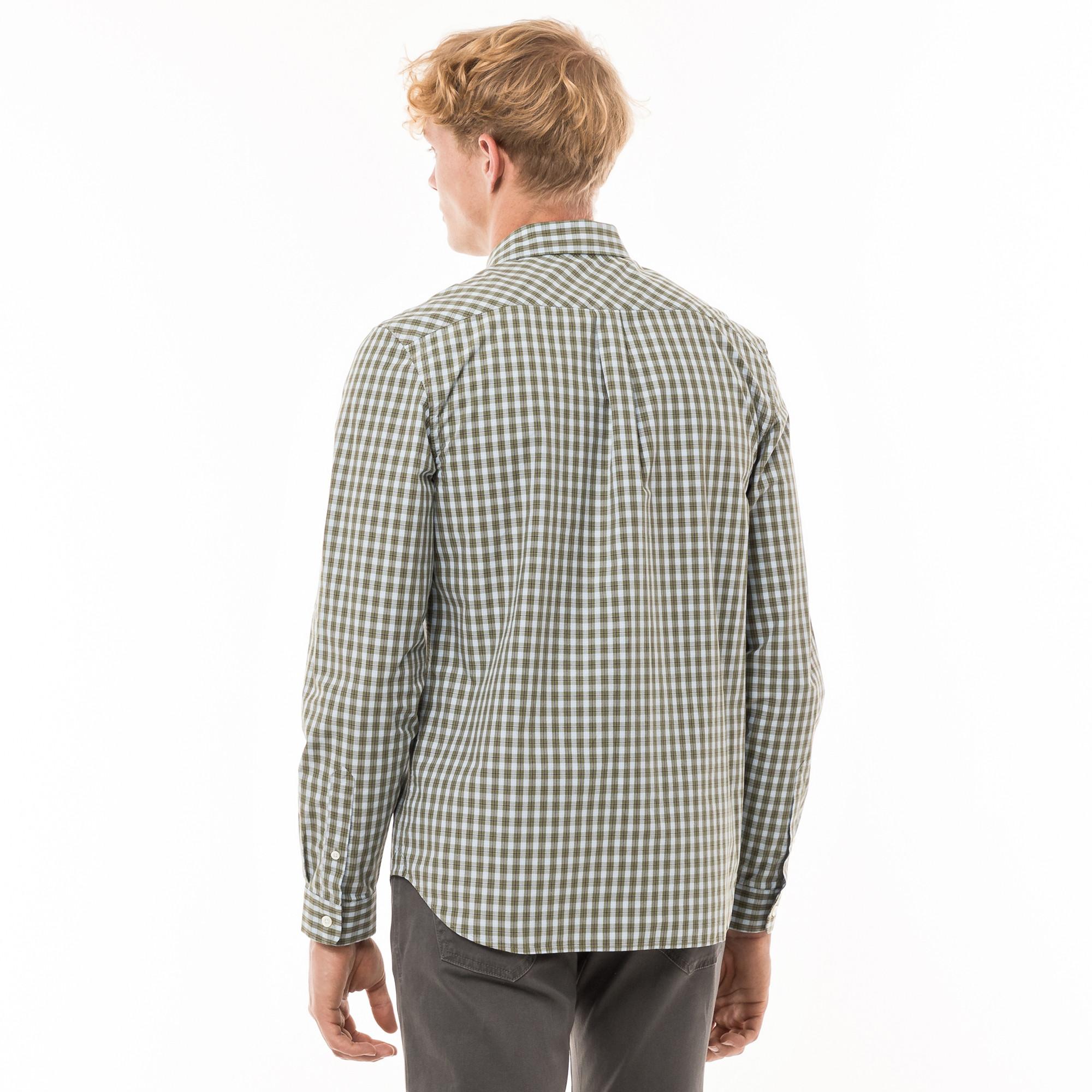 LACOSTE Kariertes Regular Fit Langarmhemd