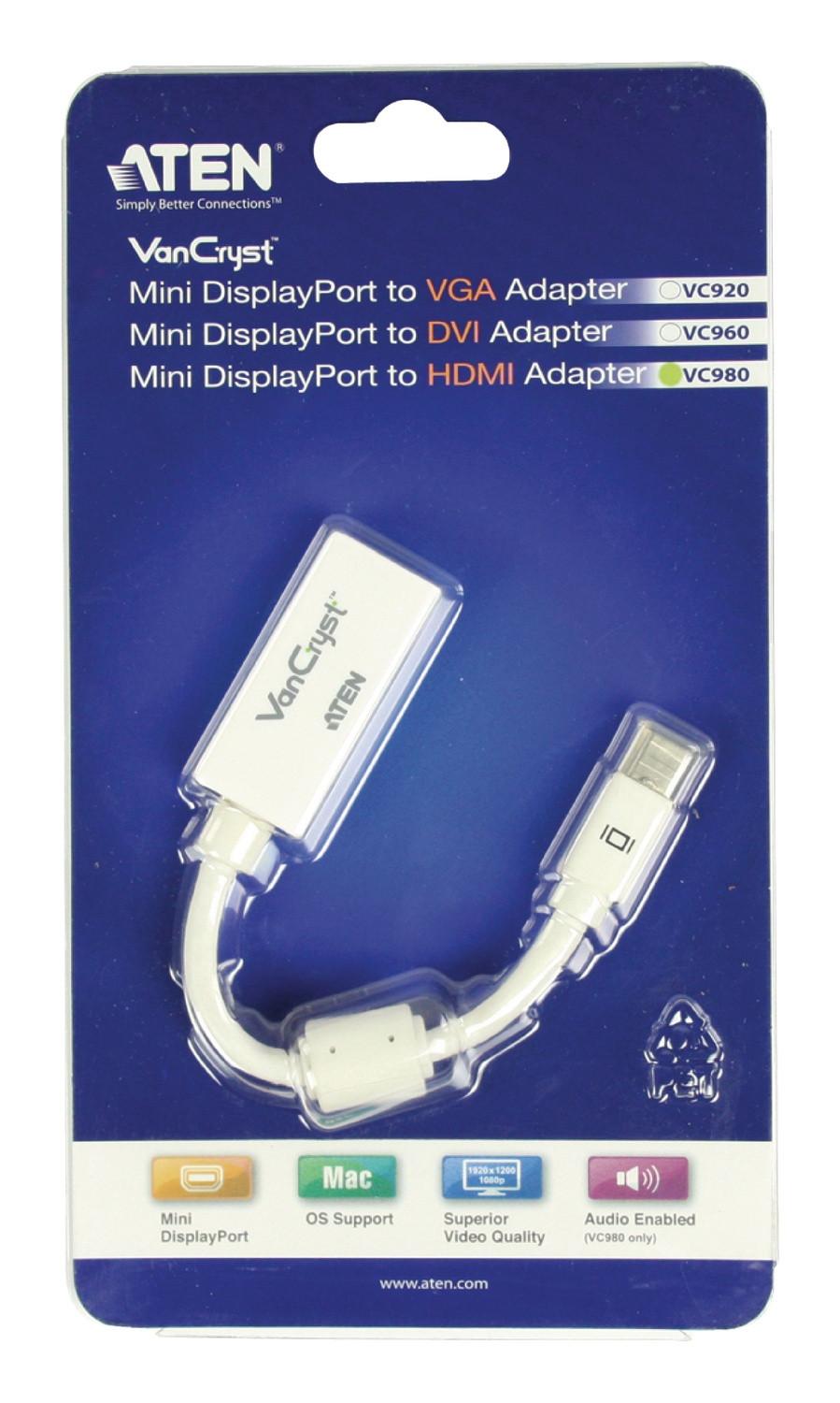Nedis Mini Displayport Kabel Mini DisplayPort-hane - HDMI Kontakt 0.15 m Vit