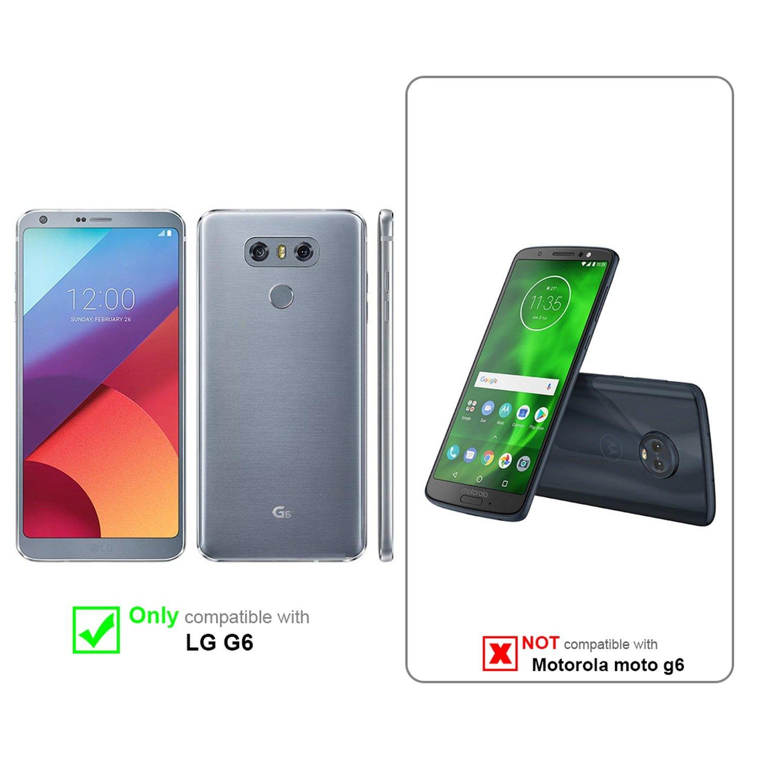 Cadorabo Hülle für LG G6 Magnetverschluss, 2 Sichtfenstern
