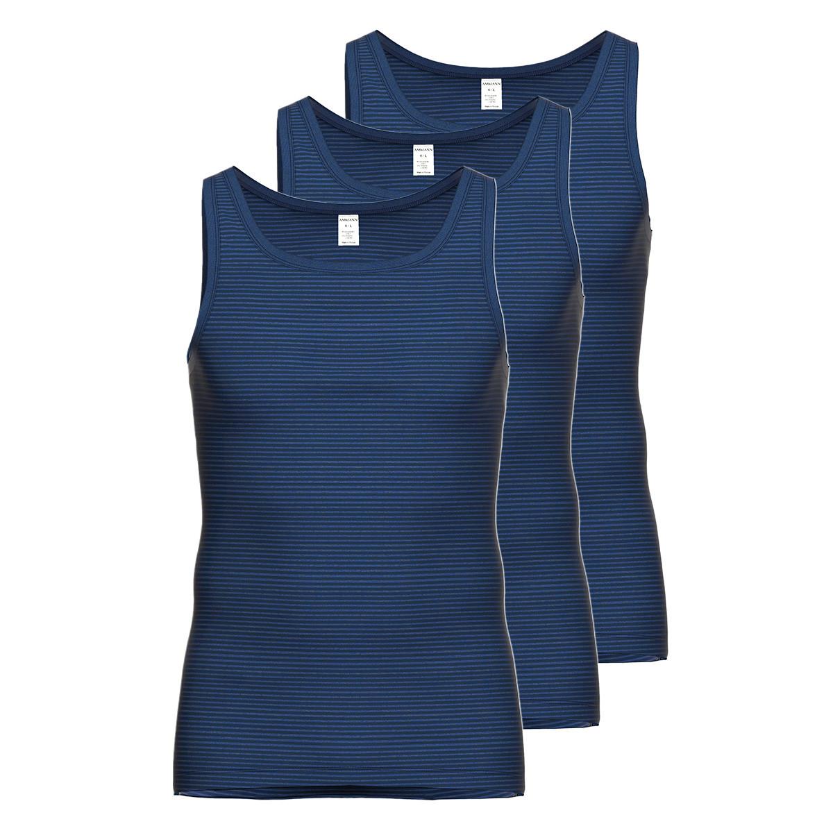 Ammann 3er Pack Jeans Feinripp - Unterhemd / Tanktop