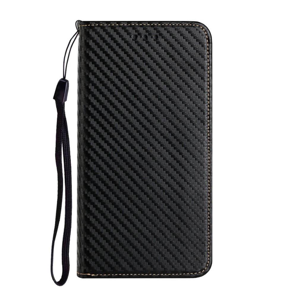 Cover-Discount iPhone 15 Plus - Carbon Look Flip Case Hülle