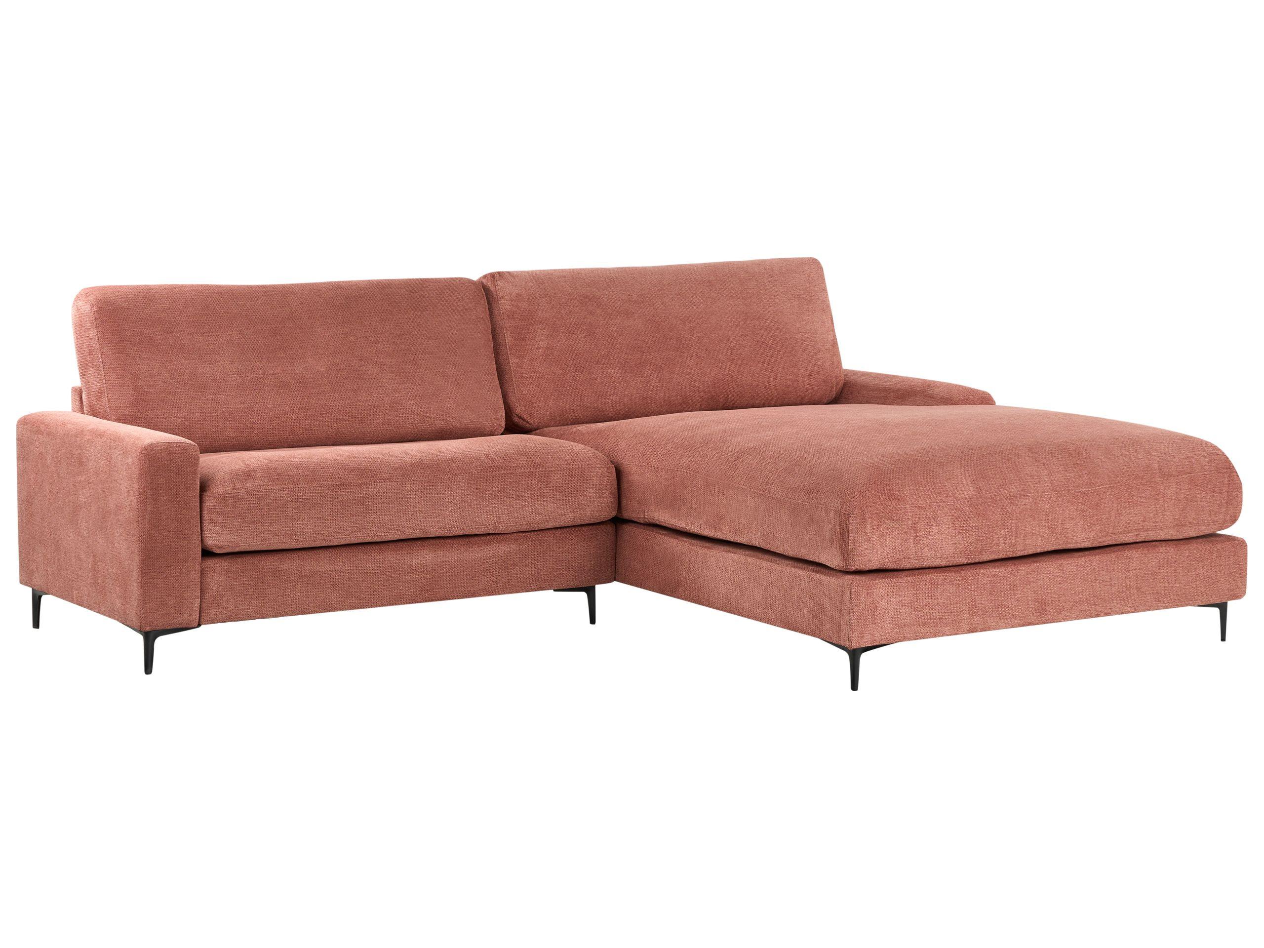 Beliani Linksseitiges Ecksofa aus Polyester Modern MALOY