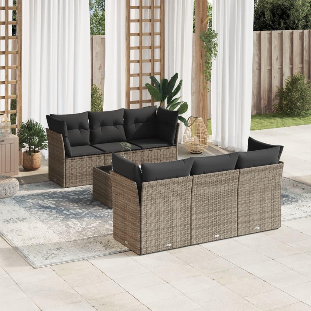 VidaXL Garten sofagarnitur poly-rattan