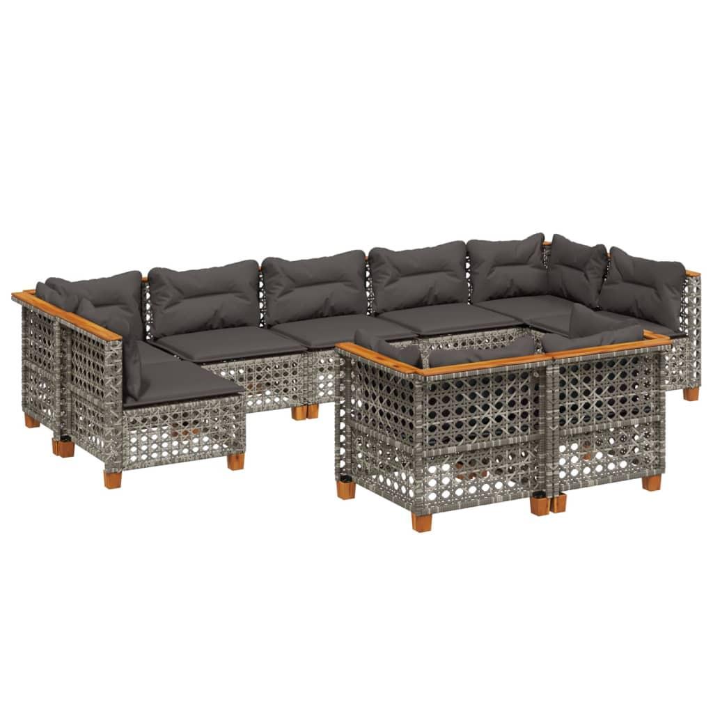 VidaXL Garten sofagarnitur poly-rattan