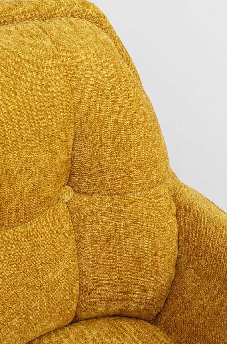 KARE Design Drehstuhl Molly gelb