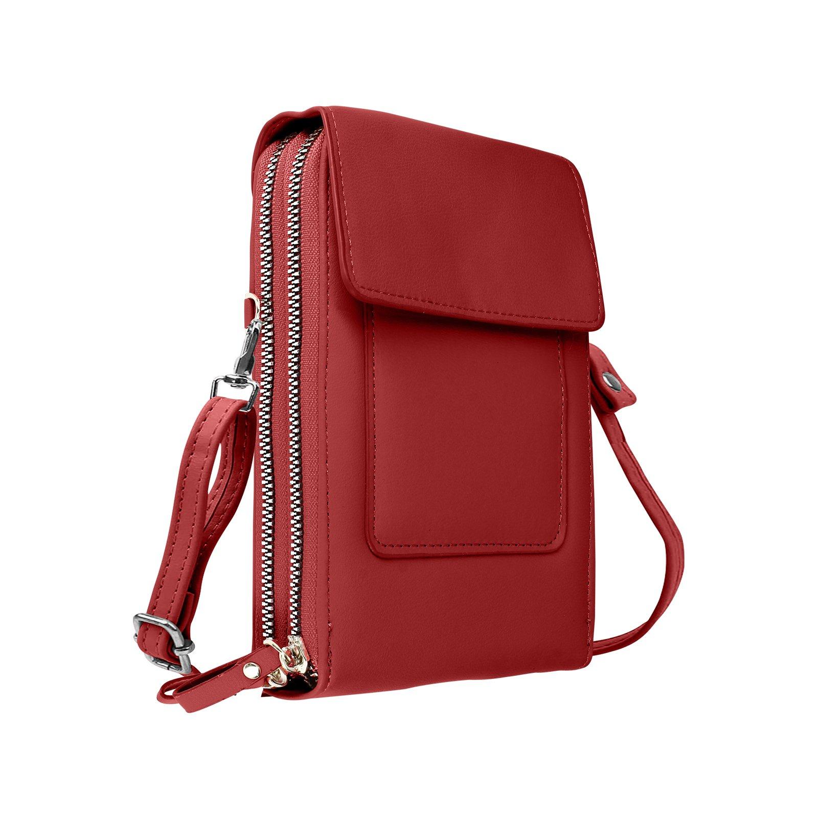 Avizar Tasche mit mehreren Fächern Rot