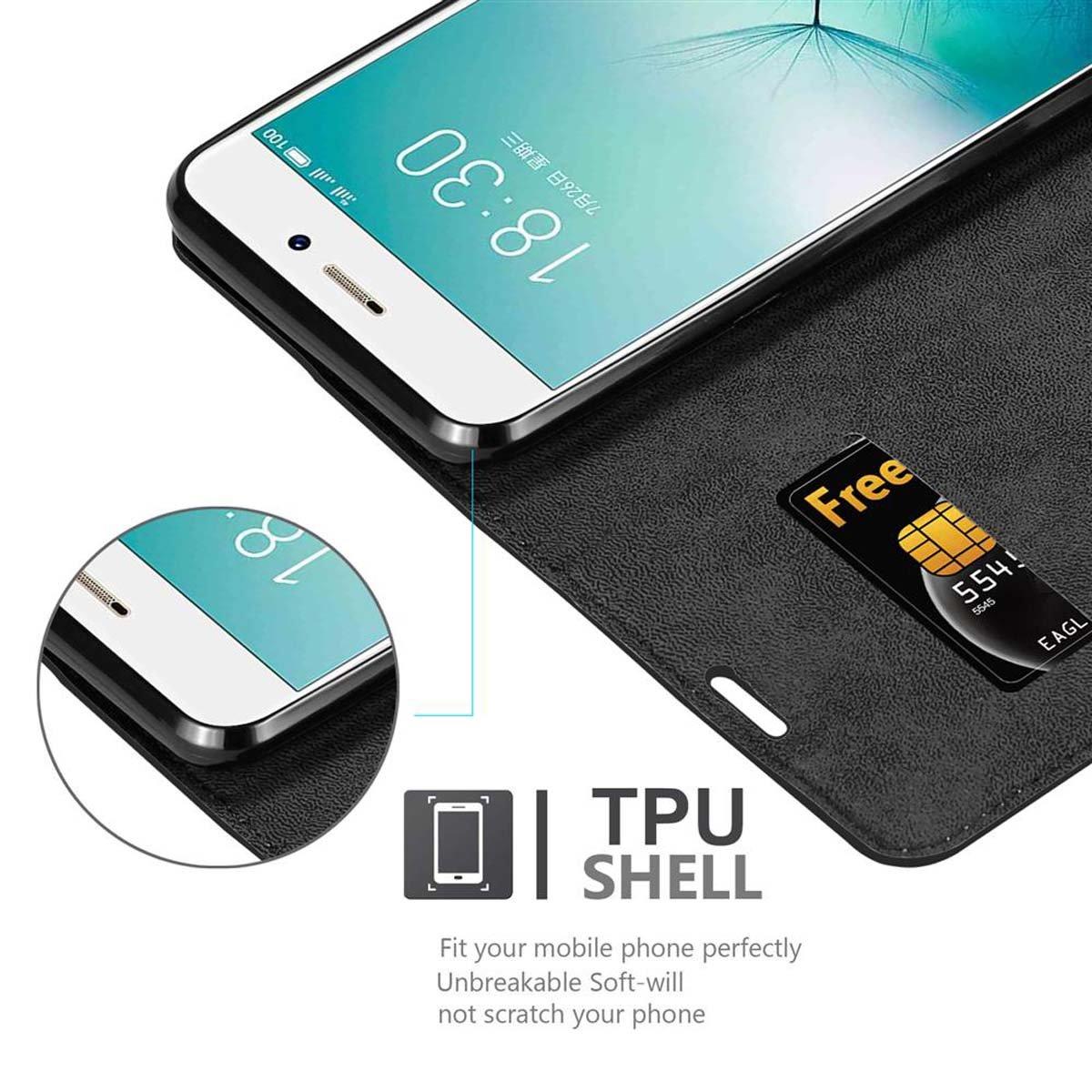 Cadorabo Hülle für MEIZU PRO 7 Magnetverschluss, Kartenfach