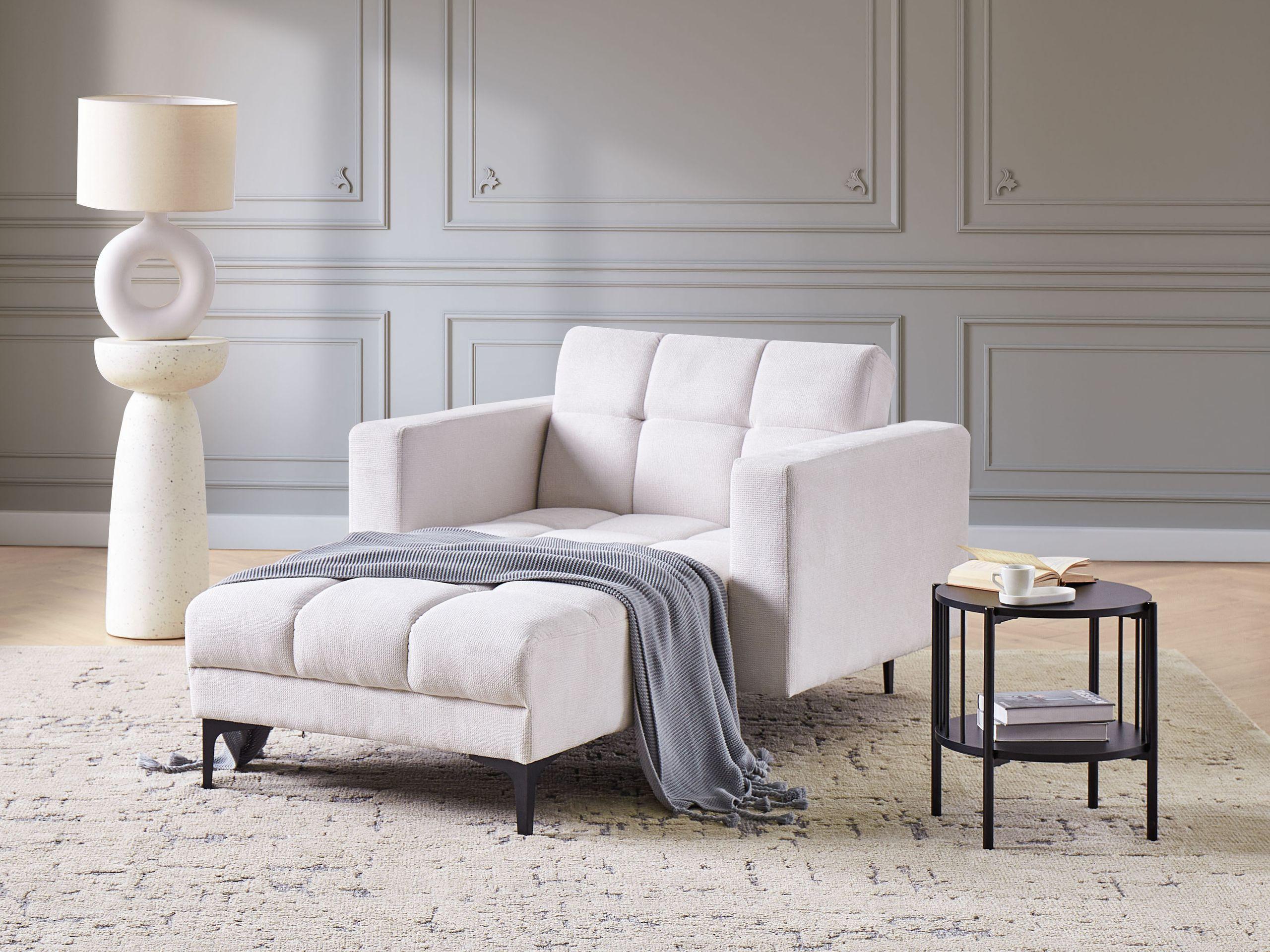 Beliani Chaiselongue aus Polyester Minimalistisch ALNES