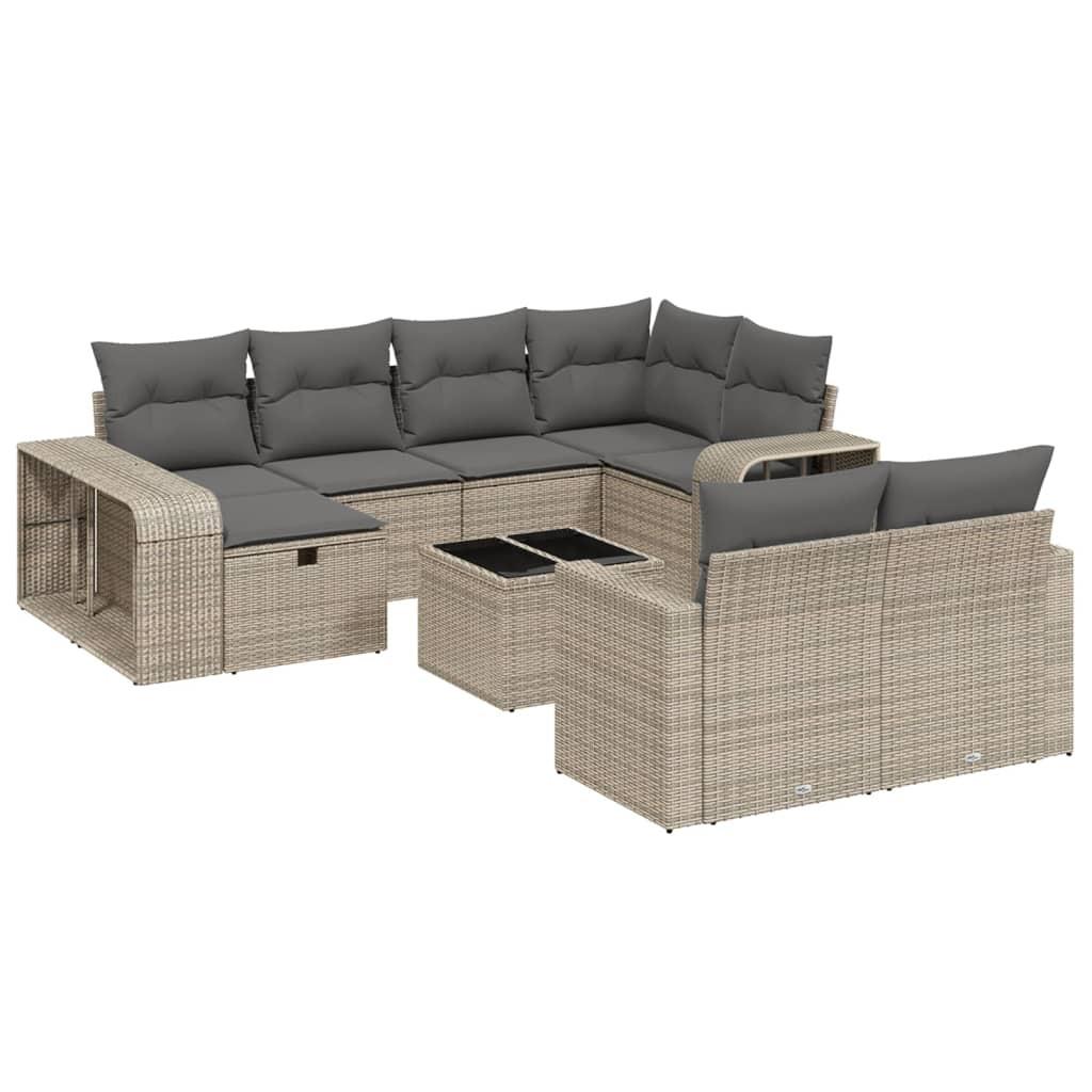 VidaXL Garten sofagarnitur poly-rattan