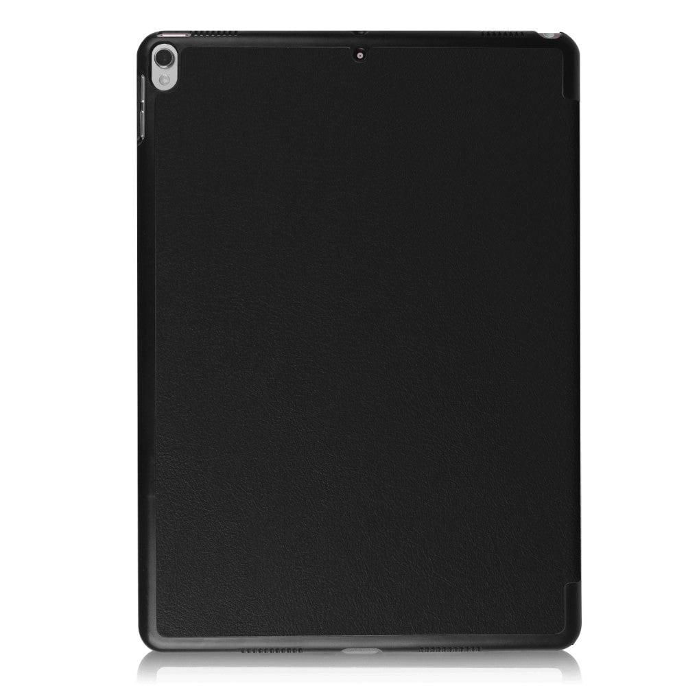Cover-Discount iPad 10.5 - Tri-fold Smart Leder Case Schwarz