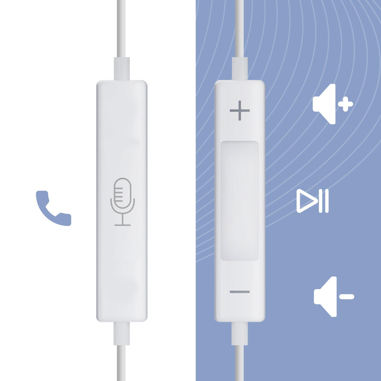 3mk Protection Kabelgebundene Kopfhörer USB-C 3mk Weiß