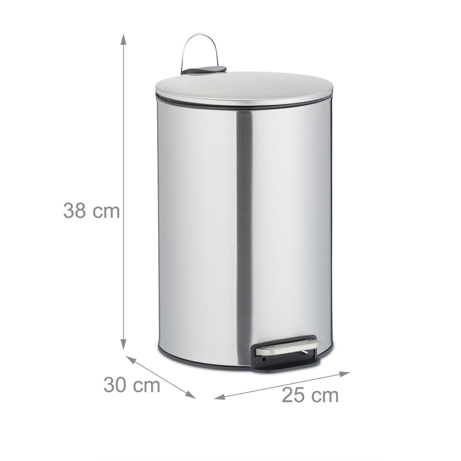B2X Treteimer aus Edelstahl 12 Liter