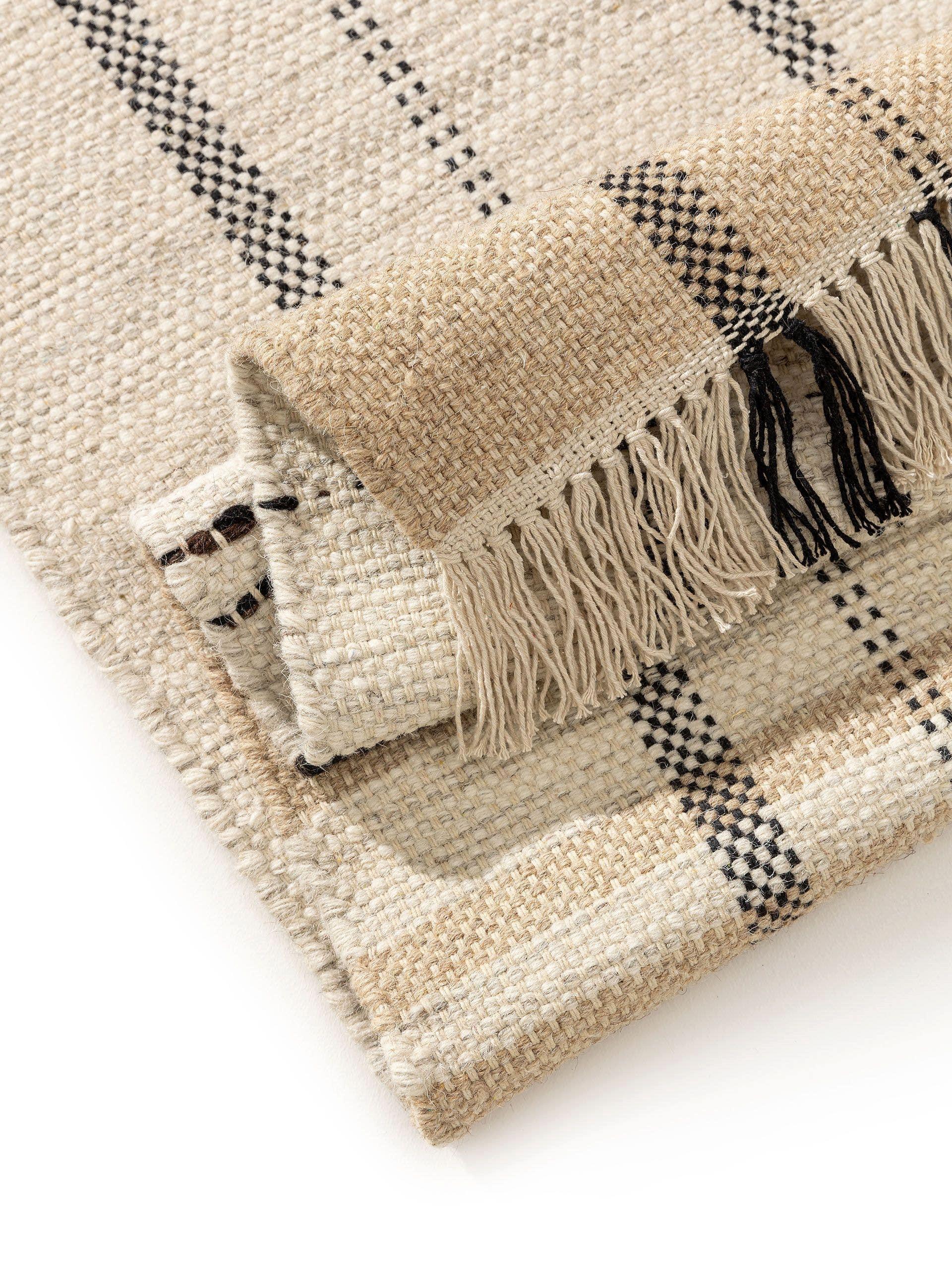 Benuta Wollteppich Bahati Beige