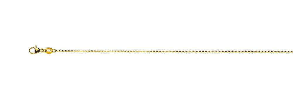 MUAU Schmuck Collier Rundanker Gelbgold 750, 1.2mm, 50cm