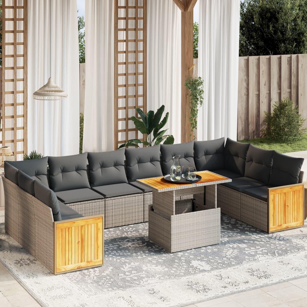 VidaXL Garten sofagarnitur poly-rattan