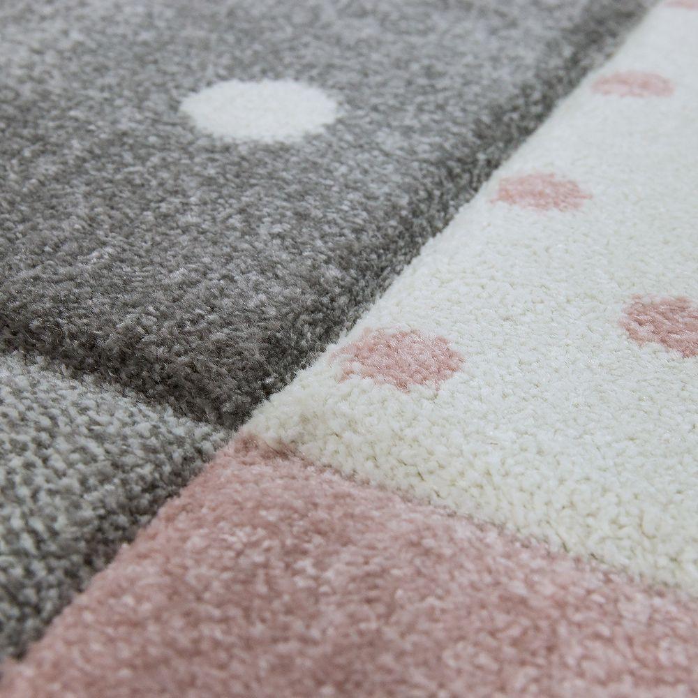 Paco Home Teppich Kinderzimmer Rutschfest Buchstaben Soft