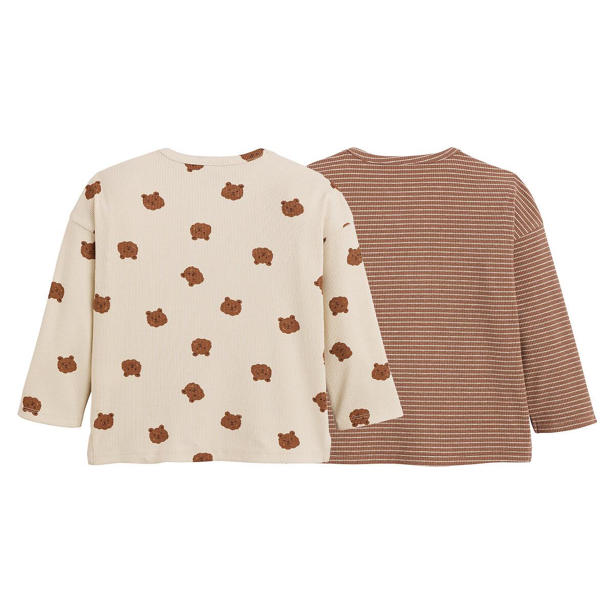 La Redoute Collections 2er-Pack gerippte Langarm-Shirts