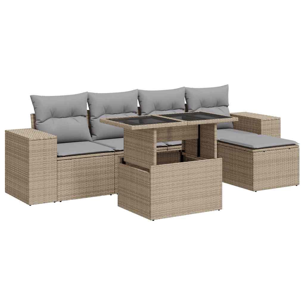 VidaXL Garten sofagarnitur poly-rattan