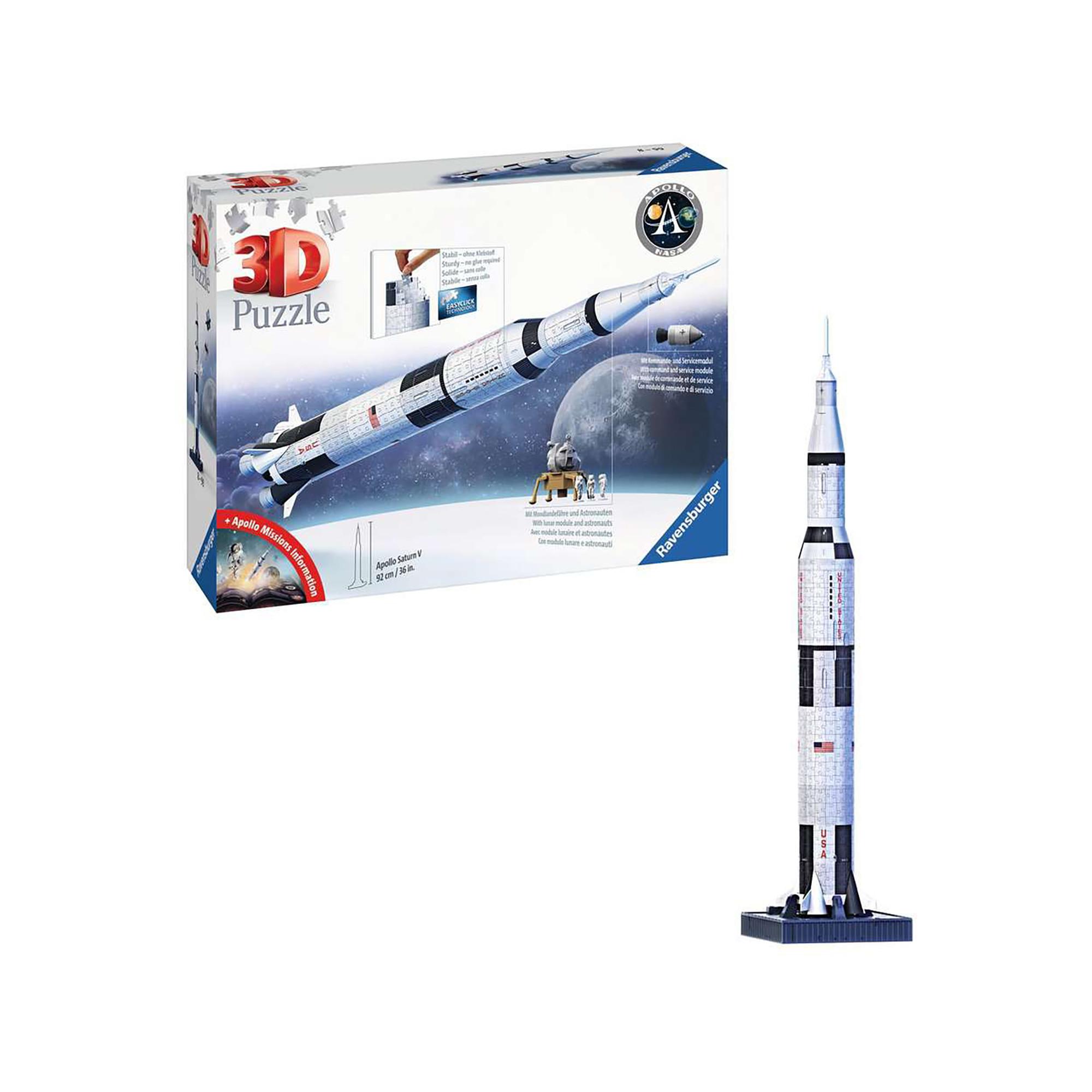 Ravensburger Apollo Saturn V Rakete 3D Puzzle, 440 Teile