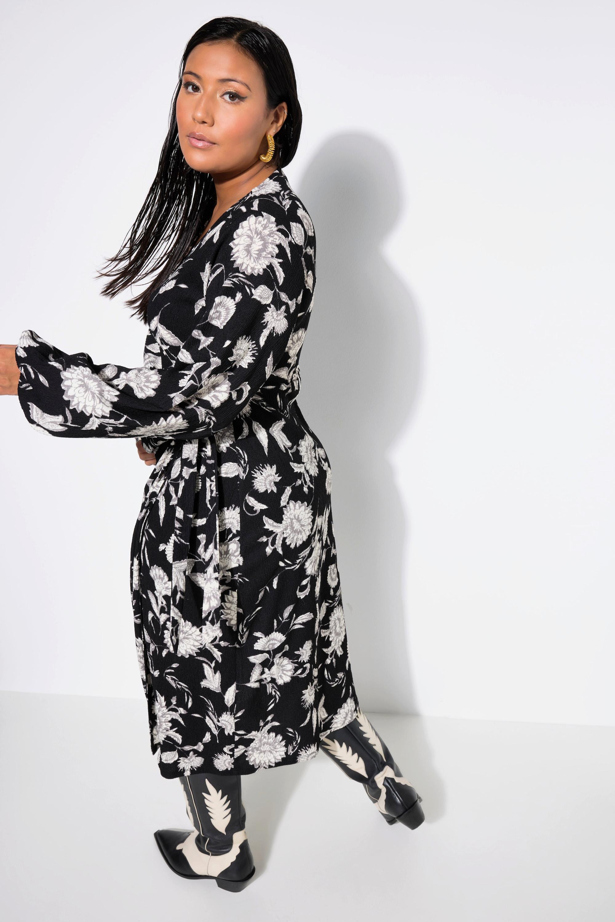 Studio Untold Maxi Wickelkleid Straight Shape Flowerprint