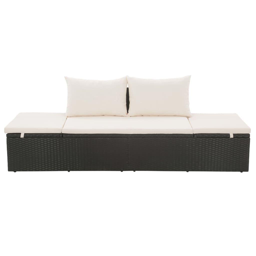 VidaXL Gartenliege poly-rattan