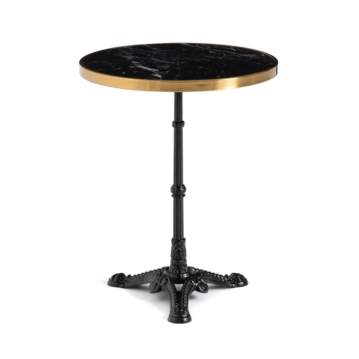 La Redoute Intérieurs Gusseiserner Gartentisch mit Marmorplatte Bistro