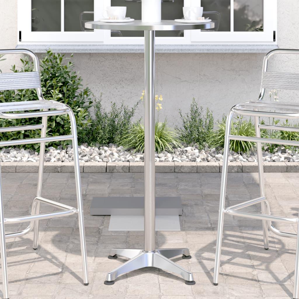 VidaXL Outdoor bartisch aluminium