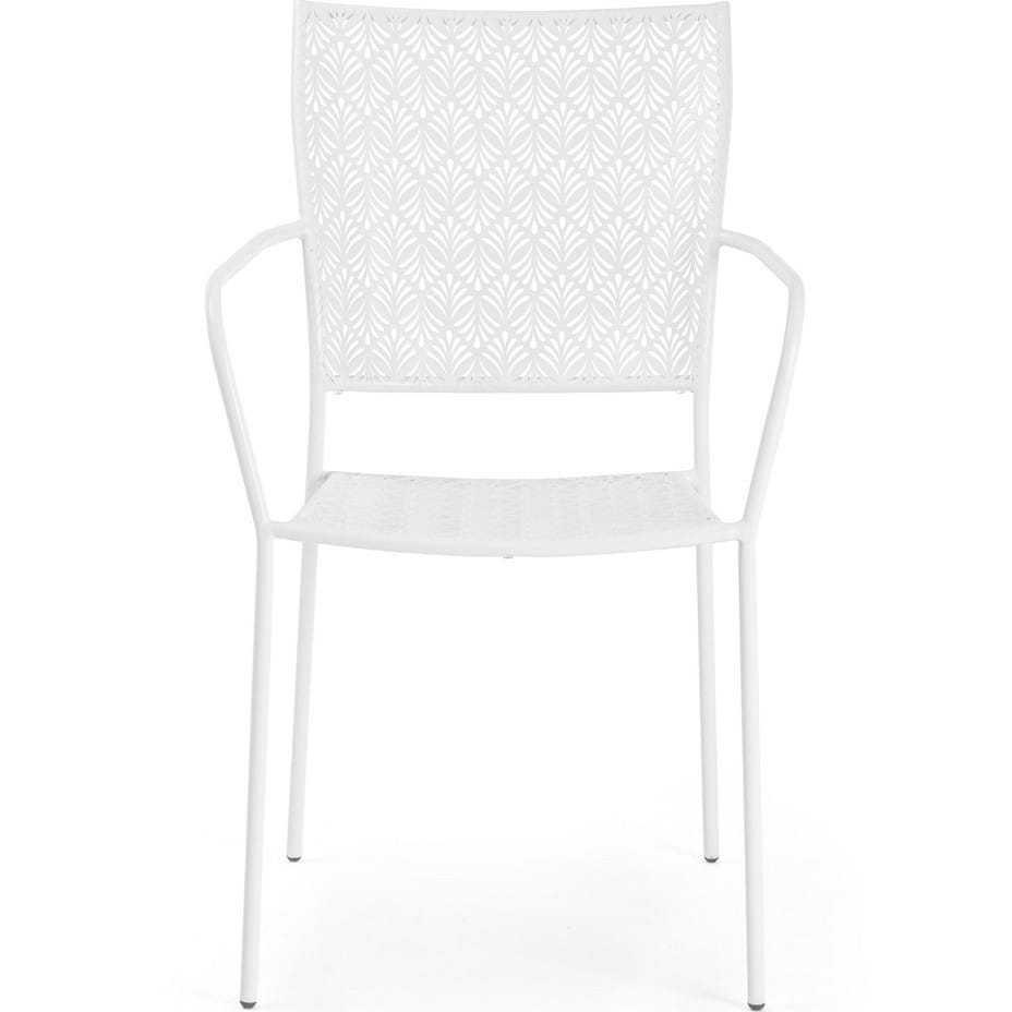 mutoni Garten Armlehnstuhl Lizette weiss