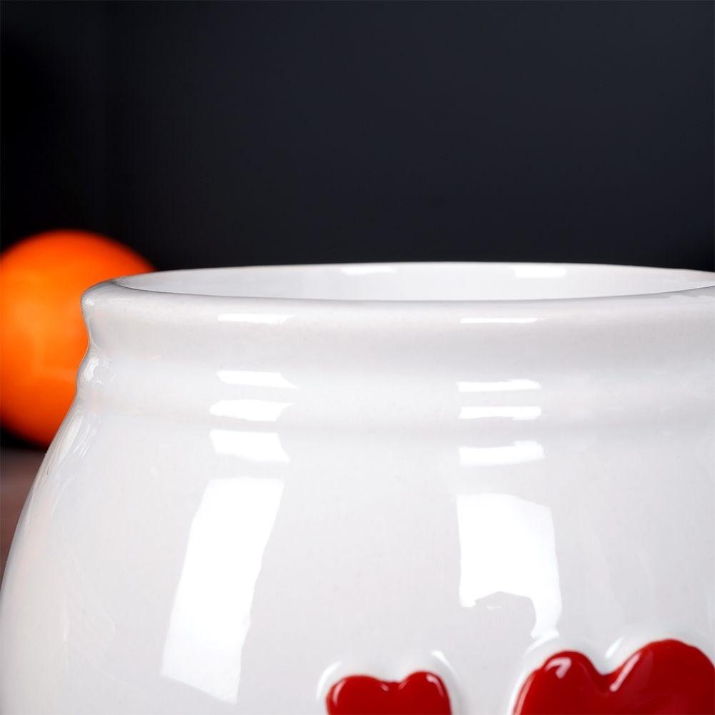 Orion Keramiktasse mit Dekor, angenehmer Henkel, spülmaschinenfest