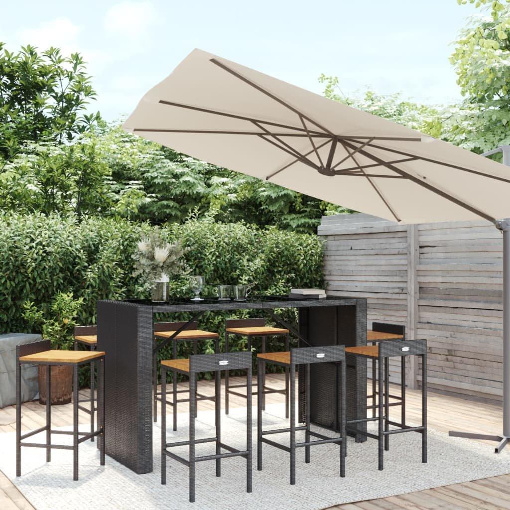 VidaXL Gartenbar set poly-rattan