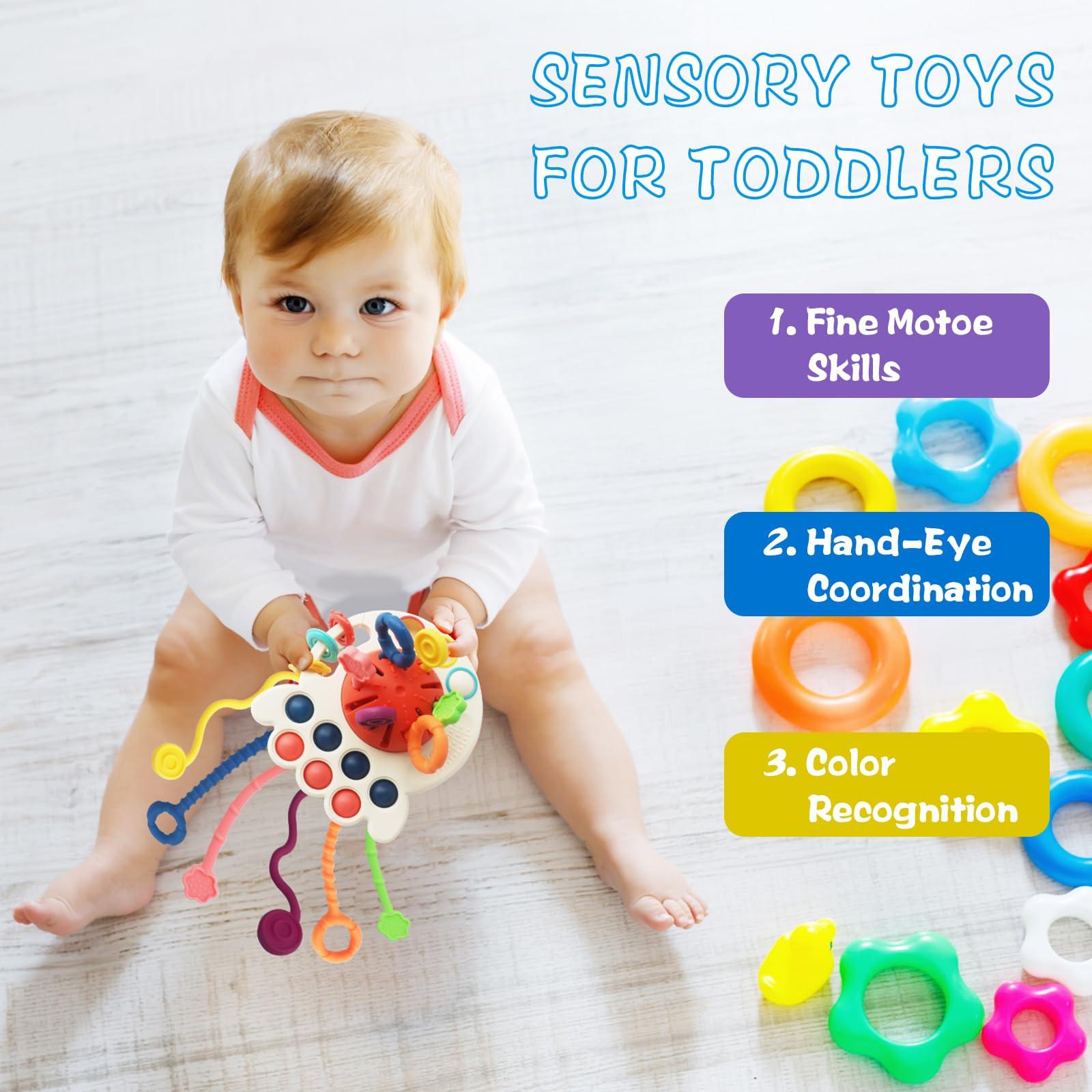 Activity-board Zugschnurspielzeug Sensorisches Spielzeug für Babys, Reisespielzeug Frühförderung