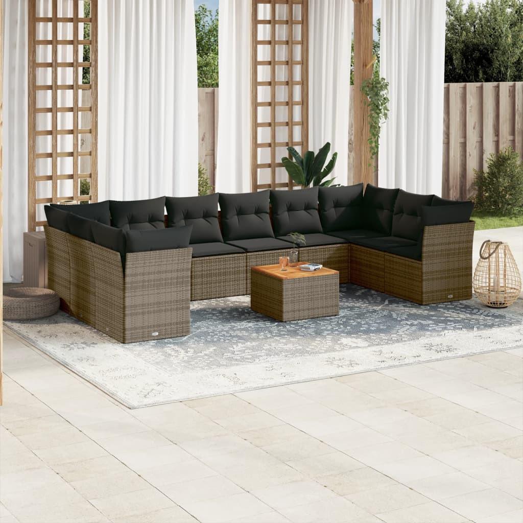 VidaXL Garten sofagarnitur poly-rattan