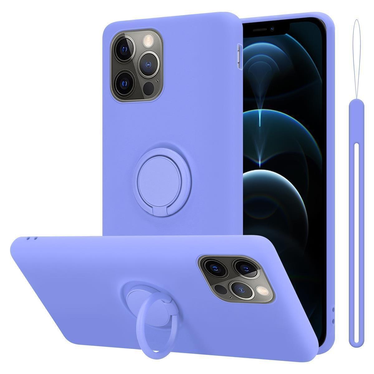 Cadorabo Hülle für Apple iPhone 13 PRO TPU Silikon mit Ring Liquid