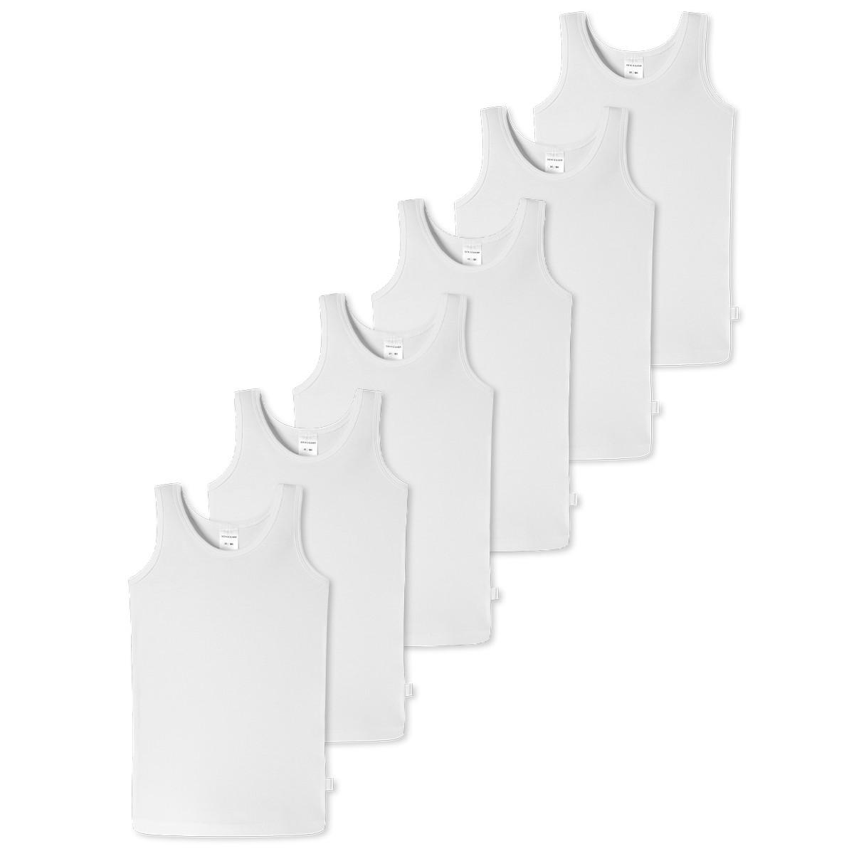 Schiesser 6er Pack Kids Girls 95/5 Organic Cotton - Unterhemd