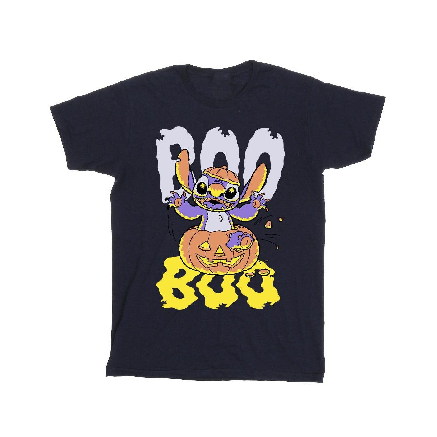 Lilo & Stitch Boo Jack-o-Lantern Slim Fit T-Shirt