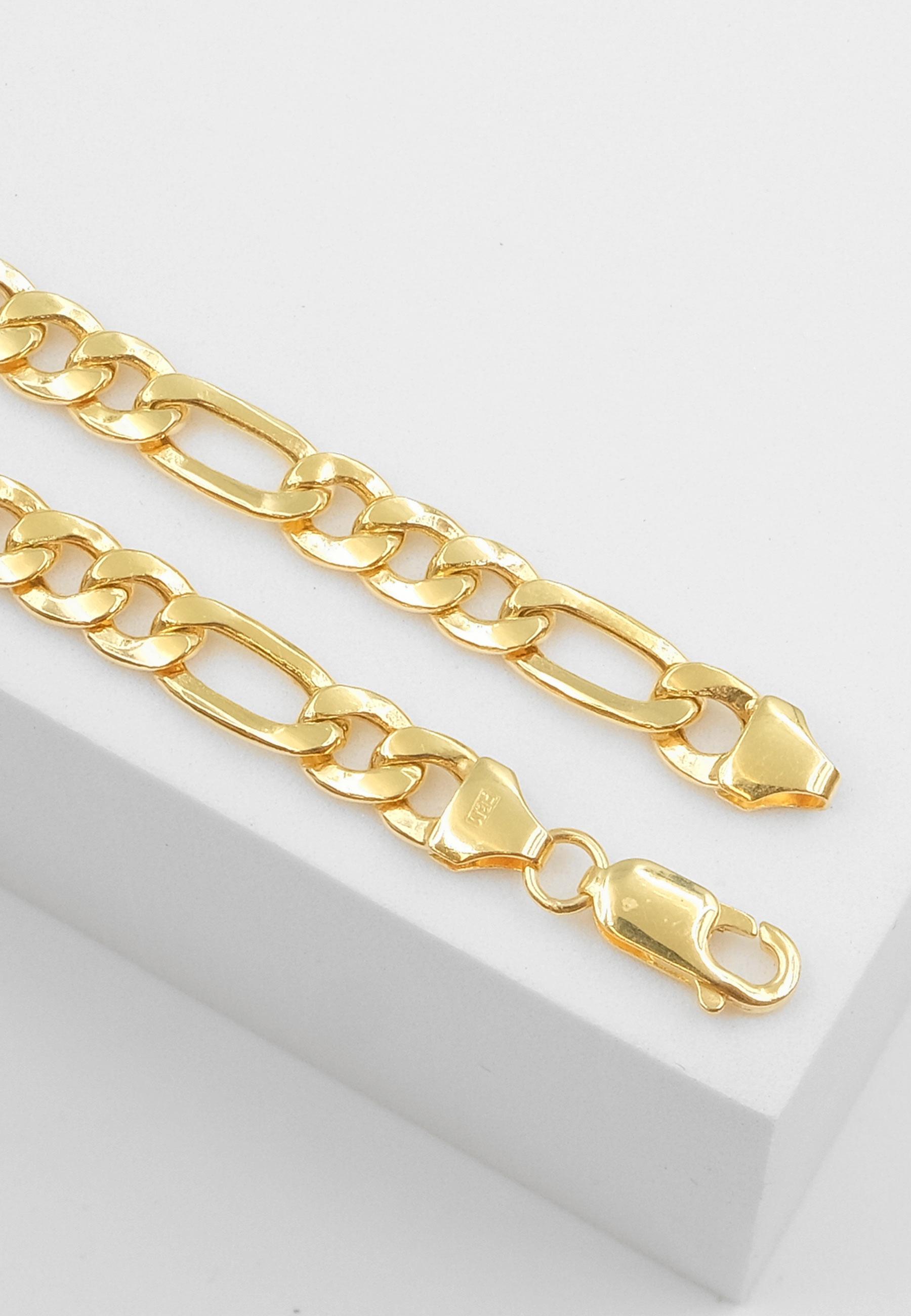 MUAU Schmuck Collier Figaro Gelbgold 750, 5.6mm, 45cm