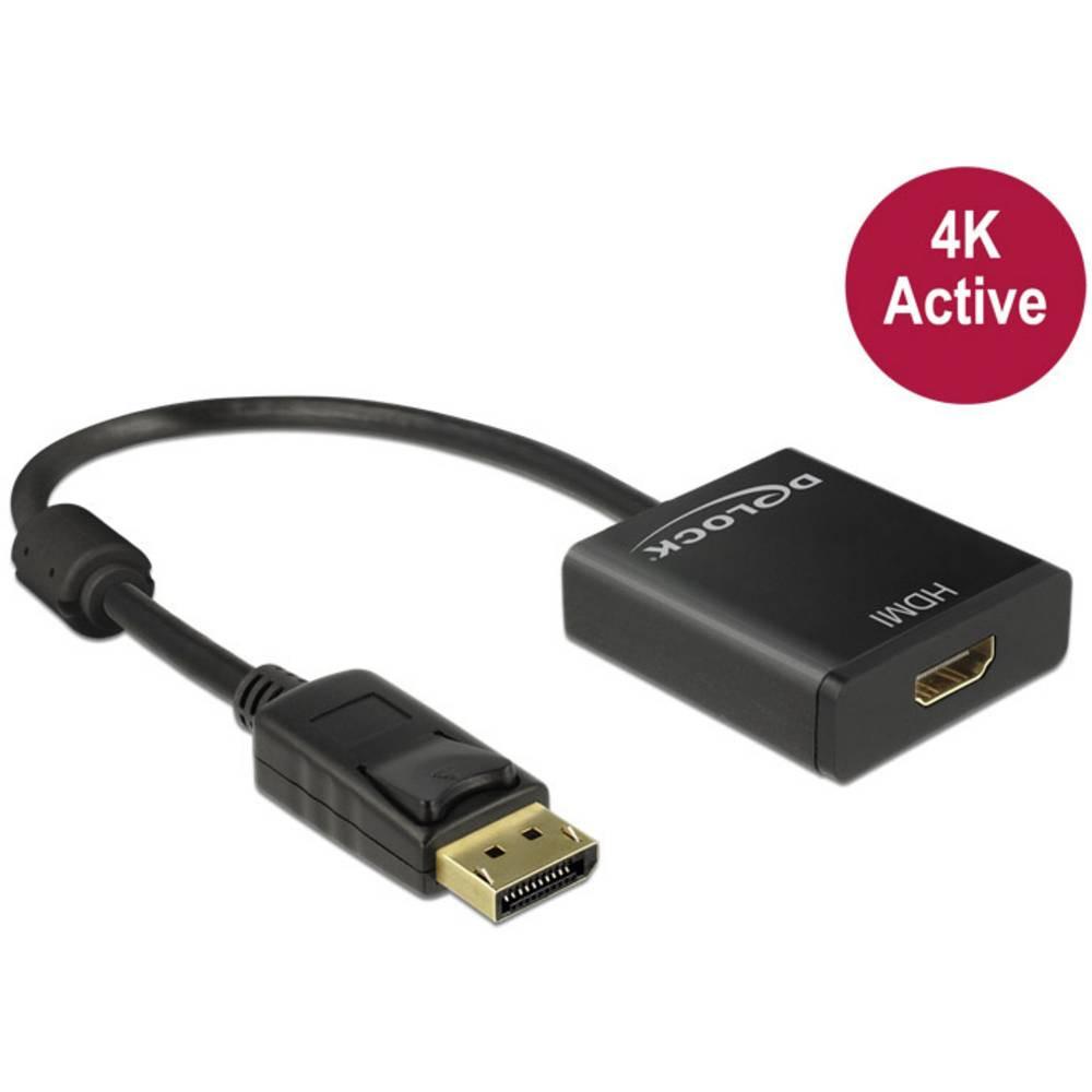 DeLock Adapter DisplayPort 1.2 Stecker - HDMI Buchse 4K Aktiv