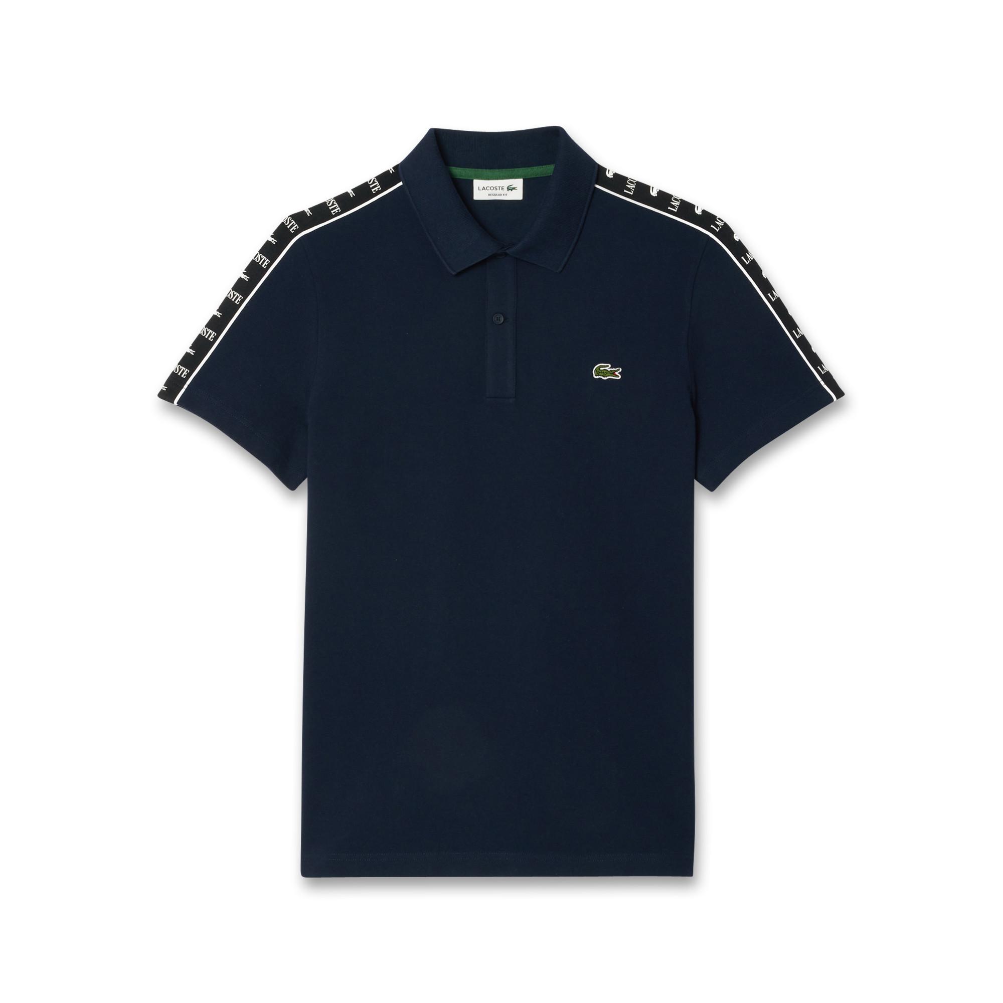 LACOSTE Polo Shirt mit Logo Tape