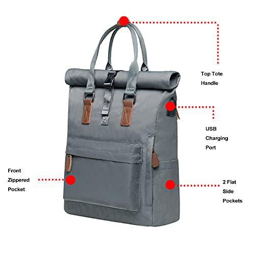 Only-bags.store Rucksack Schöne und durchdachte Daypack-Handtasche mit Laptop-Fach für Schule, Reisen, Universität
