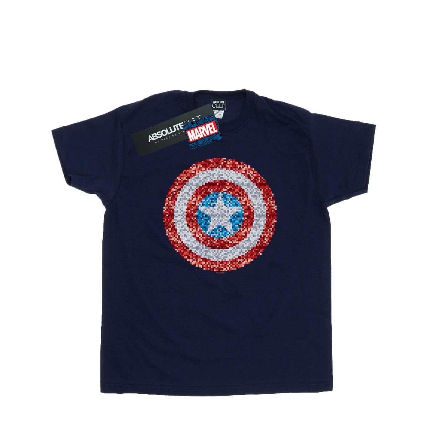 MARVEL Captain America Pixelated Shield T-Shirt