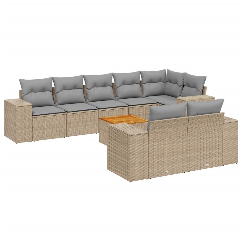 VidaXL Garten sofagarnitur poly-rattan