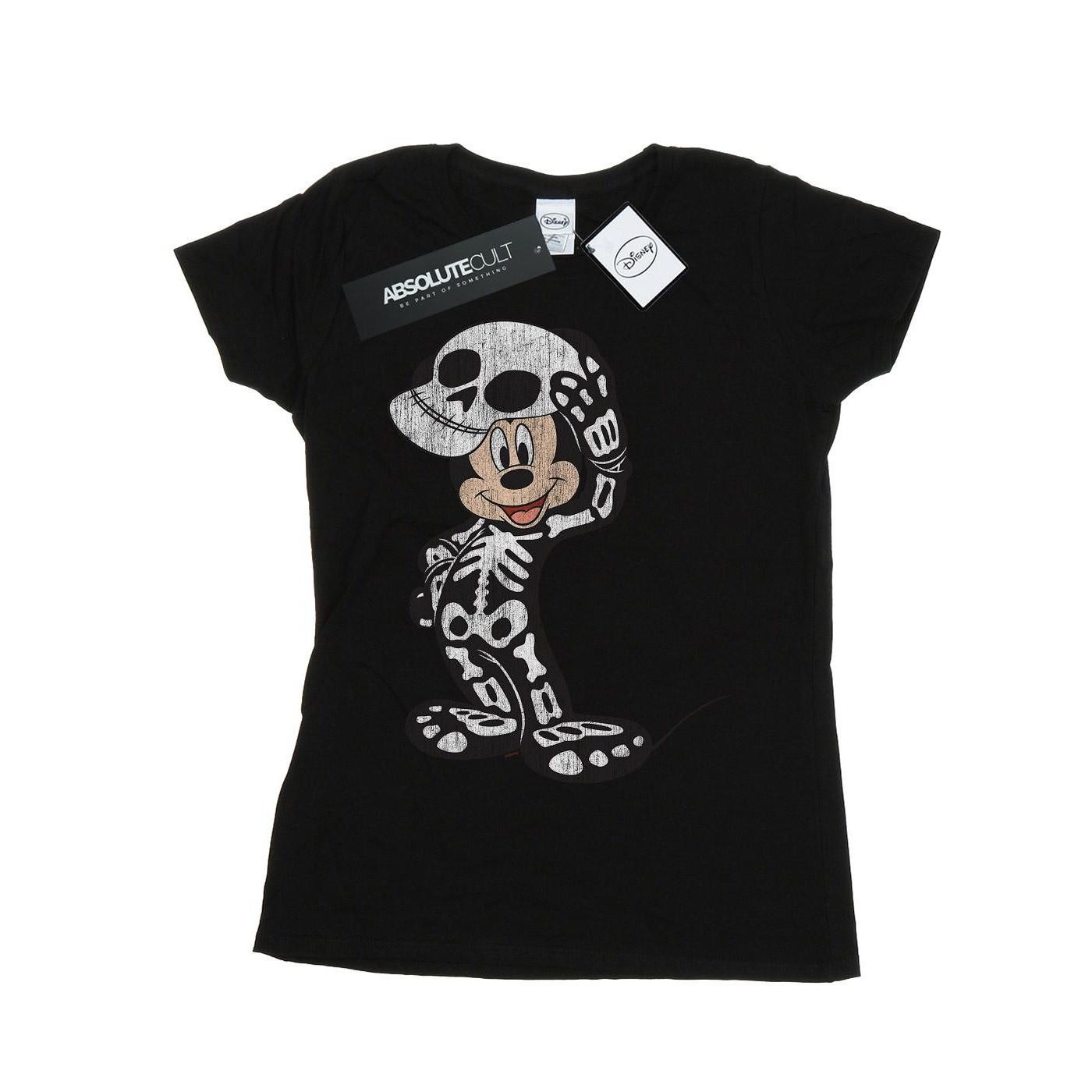 Disney Mickey Mouse Skelett Grafikdruck T-Shirt