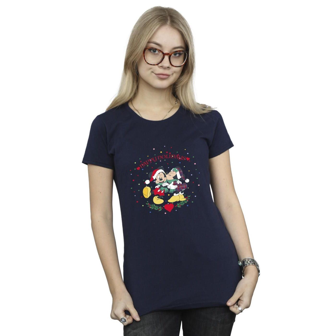 Disney Mickey und Minnie Maus Happy Holidays T-Shirt