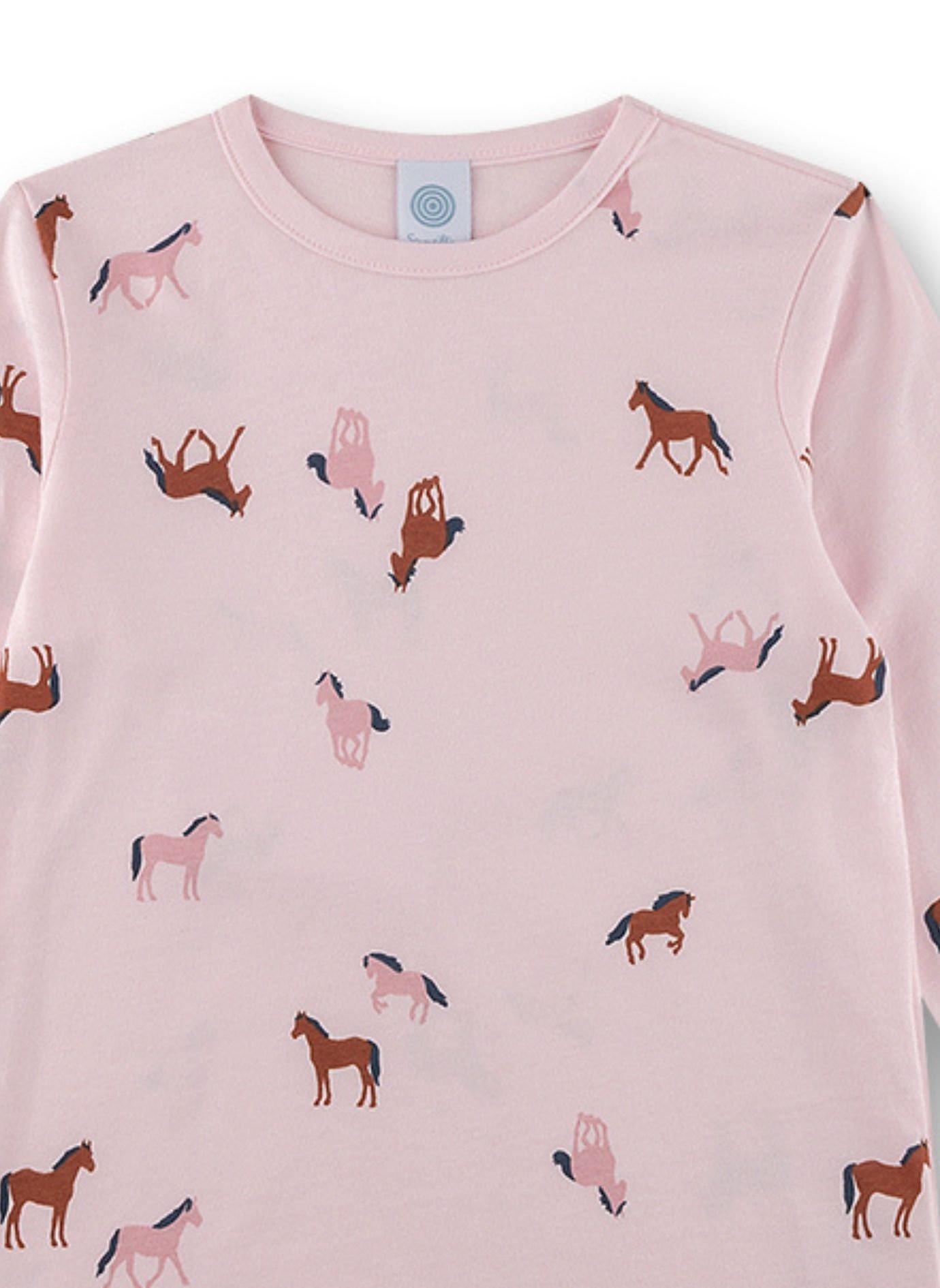 Sanetta Mädchen Schlafanzug Pferde