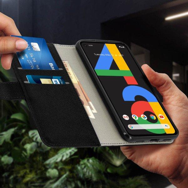 Avizar Bookcover Google Pixel 4A Schwarz